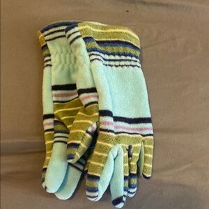 Old Navy Striped Fleece Gloves